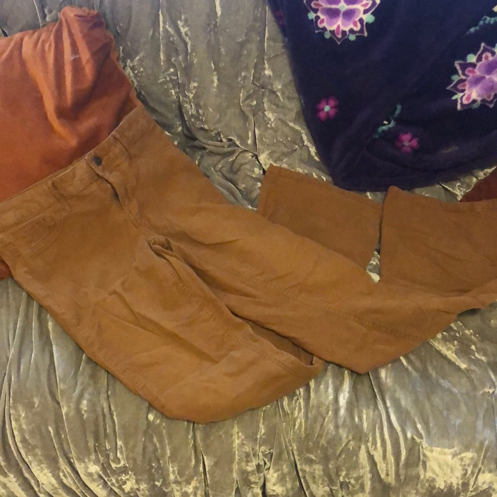 Burnt orange bell bottoms
